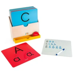 Tarjetas sensoriales con letras para aprender a escribir Essentiel - Janod