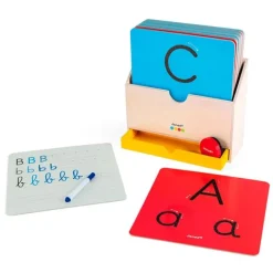 Tarjetas sensoriales con letras para aprender a escribir Essentiel - Janod