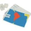 Tarjetas y etiquetas para mapas de continentes - Montessori
