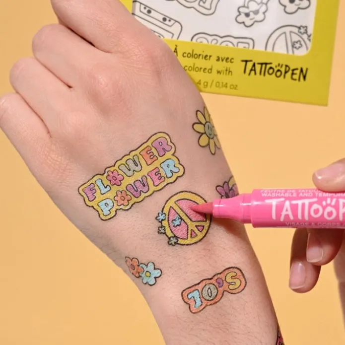 Tatuajes para colorear Monstruos (12) - Nailmatic