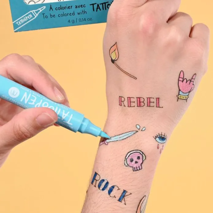 Tatuajes para colorear Monstruos (12) - Nailmatic