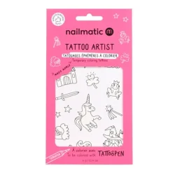 Tatuajes para colorear Mundo mágico (12) - Nailmatic
