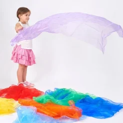 Telas de organza de colores 1 x 1,5 metros (7) - TickiT