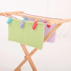 Tendedero de madera con pinzas - Bigjigs