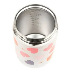 Termo isotérmico de acero inoxidable Corazones 300 ml - A Little Lovely Company