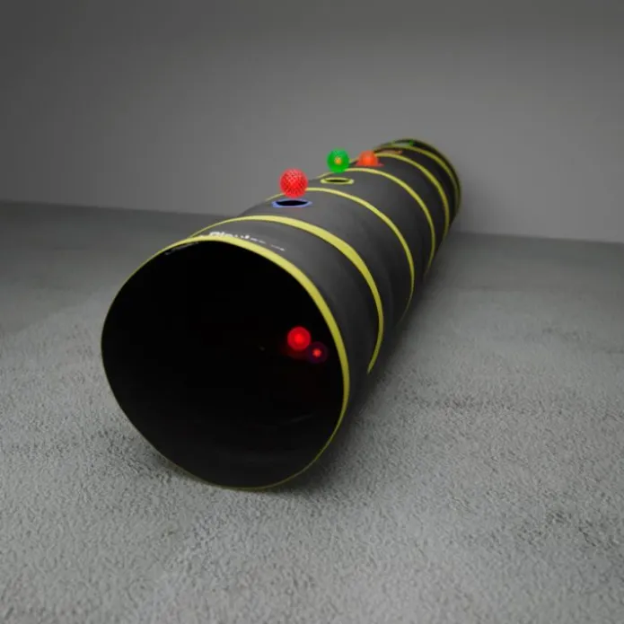 Túnel sensorial con orificios y bolas LED - Playlearn