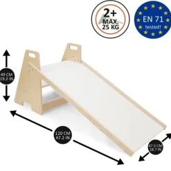 Tobogán con escalera de madera Pikler 2 en 1 - 509Crew