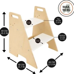 Tobogán con escalera de madera Pikler 2 en 1 - 509Crew
