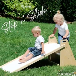 Tobogán con escalera de madera Pikler 2 en 1 - 509Crew