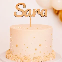 Topper de madera personalizado - Nombre o Texto (varias líneas)
