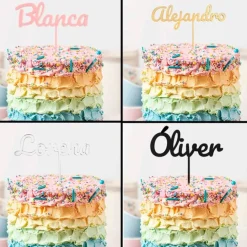Topper Nombre o Texto Personalizado - 1 línea