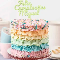 Topper Nombre o Texto Personalizado - 3 líneas