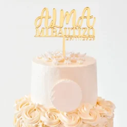 Topper personalizado Bautizo - Nombre y fecha