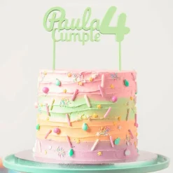 Topper personalizado cumple - Nombre y edad