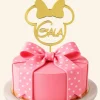 Topper personalizado para tartas Minnie Mousse (12 cm)