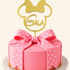 Topper personalizado para tartas Minnie Mousse (12 cm)