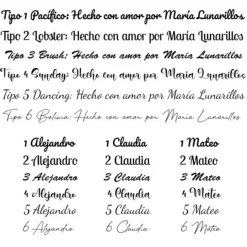 Topper transparente personalizado Mi Bautizo - nombre y fecha