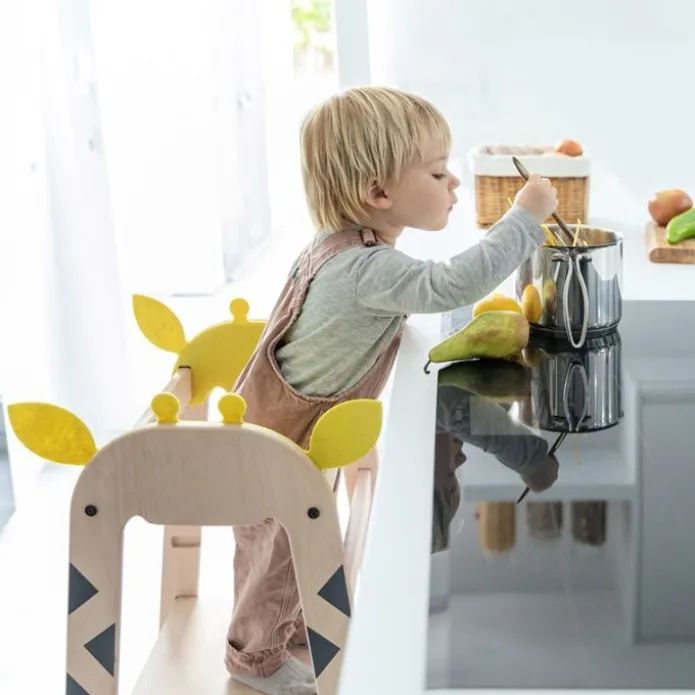 Torre de aprendizaje de madera Giraffe Tower - Beeloom + REGALO cuchillo