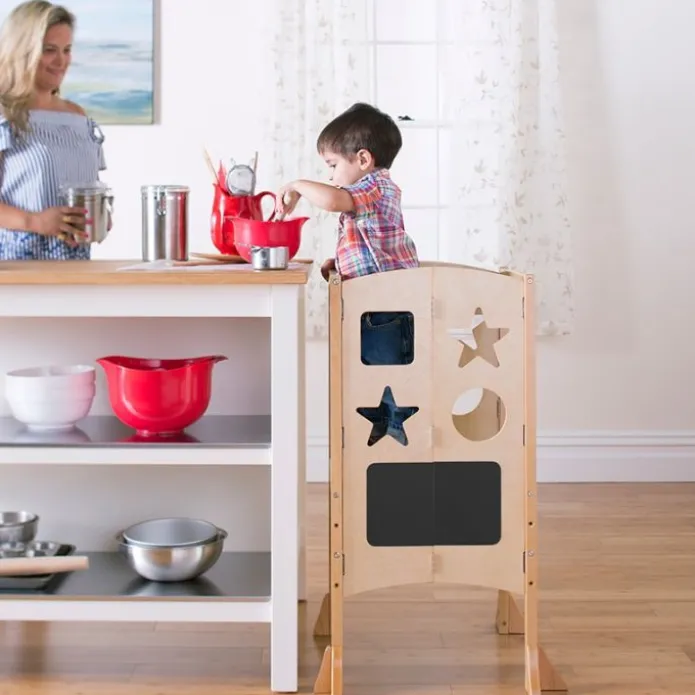 Torre de aprendizaje Kitchen Helper con malla protectora - Guidecraft