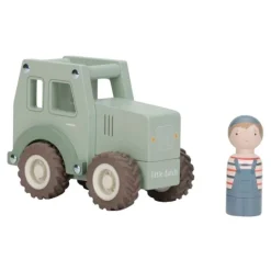 Tractor y muñeco de madera - Little Dutch