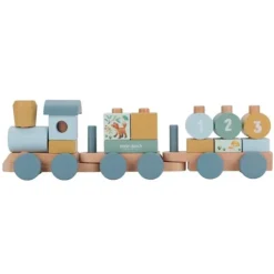 Tren apilable de madera Amigos del Bosque - Little Dutch
