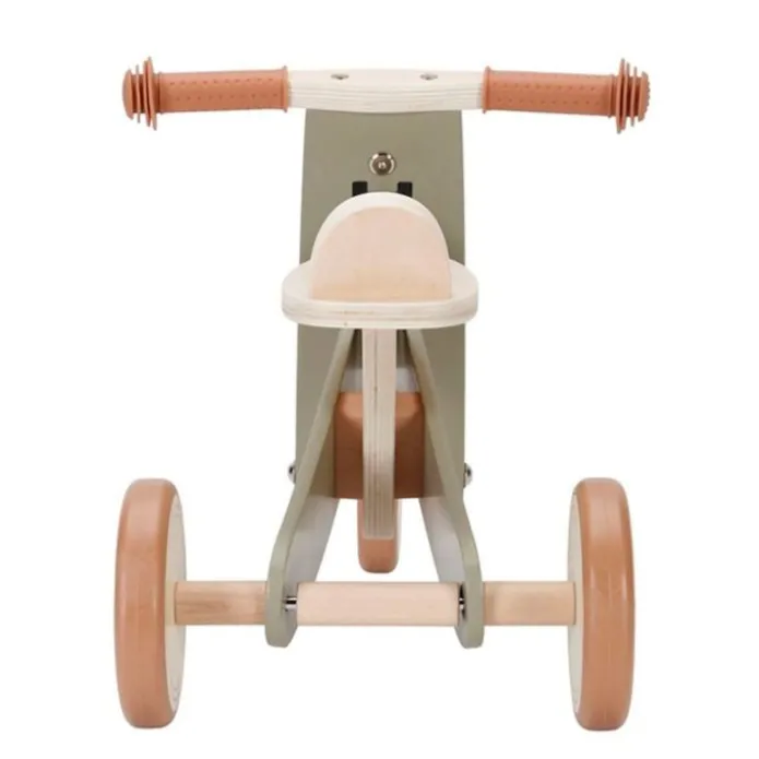 Triciclo de madera verde vintage - Little Dutch