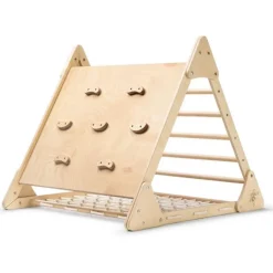 Triángulo de escalada de madera 3 actividades Pikler - Kinderfeets