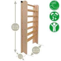 Triángulo de escalada de madera plegable Pikler Duo - 509Crew