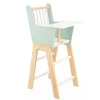 Trona de madera para muñecas verde Zen - Janod