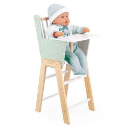 Trona de madera para muñecas verde Zen - Janod