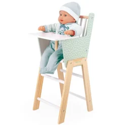 Trona de madera para muñecas verde Zen - Janod