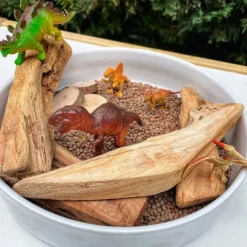 Trozos de madera natural pulida 500 g - Deukaliptus