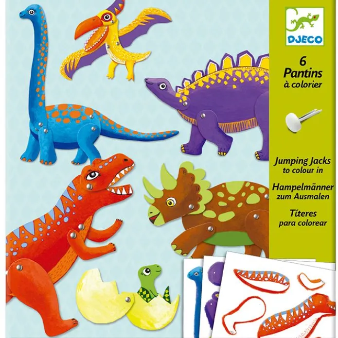 Títeres de papel Dino - Djeco