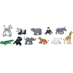 Tubo 11 piezas crías animales de zoológico - Safari