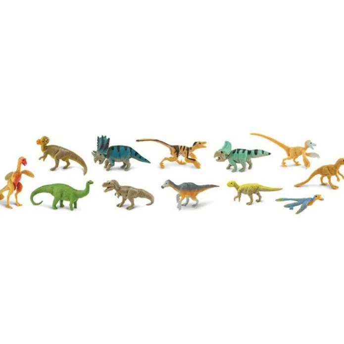Tubo 12 piezas dinosaurios I - Safari