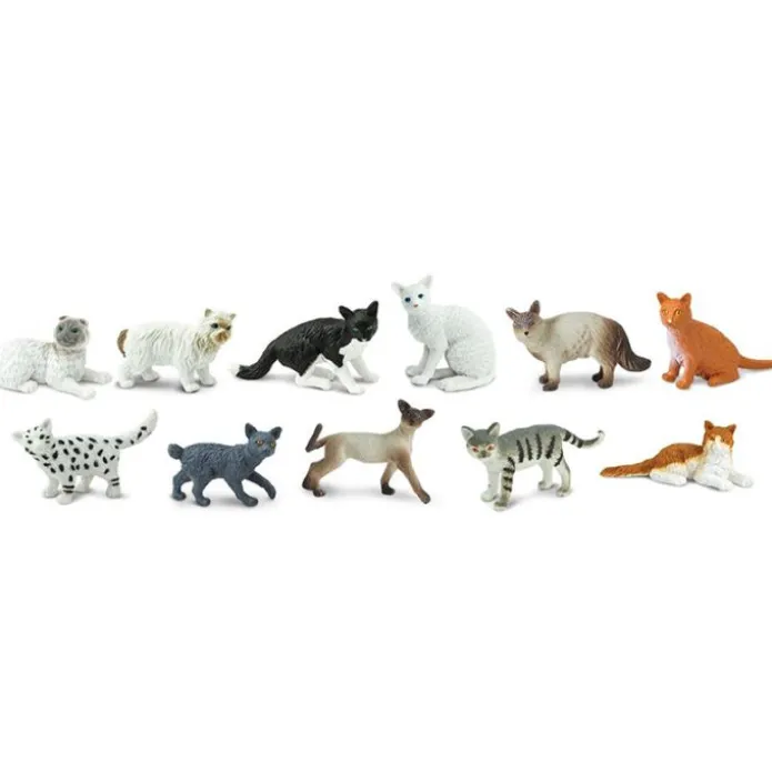 Tubo 11 piezas gatos domésticos - Safari