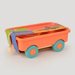 Vagón naranja con cuerda para transportar - LC