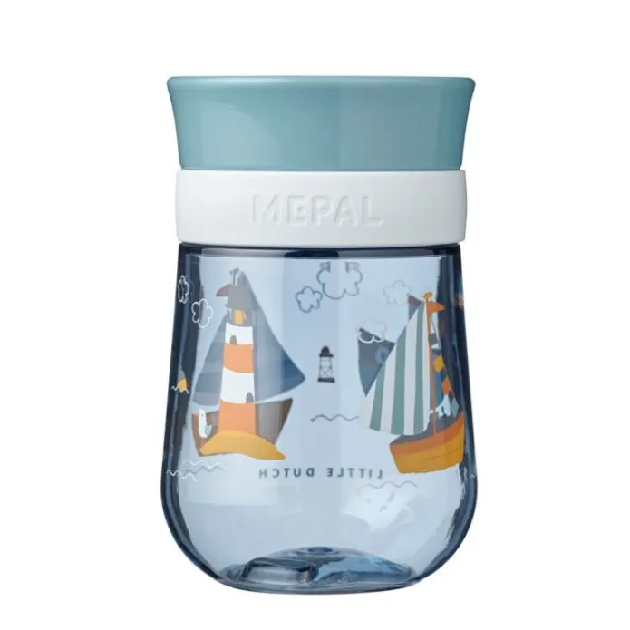 Vaso de aprendizaje antiderrame 360º azul Sailors Mepal - Little Dutch