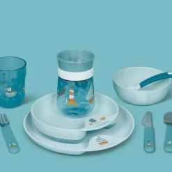 Vaso de aprendizaje antiderrame 360º azul Sailors Mepal - Little Dutch