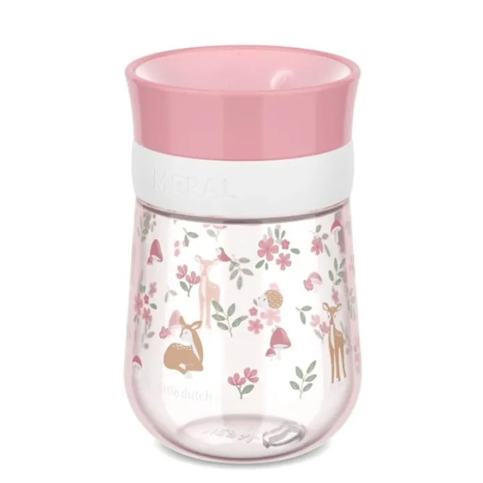 Vaso de aprendizaje antiderrame 360º rosa Jardín de Hadas Mepal - Little Dutch