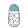 Vaso de aprendizaje con pajita azul Amigos del Bosque Mepal - Little Dutch