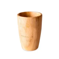 Vaso de aprendizaje con tapa de silicona verde 190 ml - Madera de Bambú - Eco Rascals