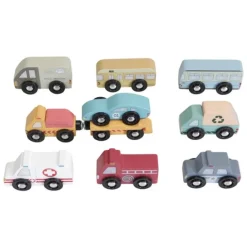 Vehículos de madera para circuito de tren (9) - Little Dutch