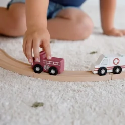 Vehículos de madera para circuito de tren (9) - Little Dutch