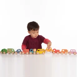 Vehículos variados de madera (12) - Tickit