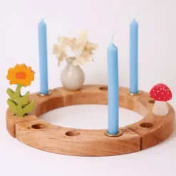 Velas de colores para calendario anual y anilla de celebración (12) - Grimm's