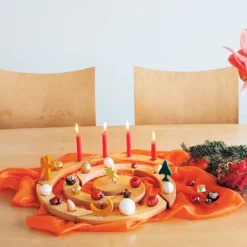 Velas rojas para calendario anual y anilla de celebración (12) - Grimm's