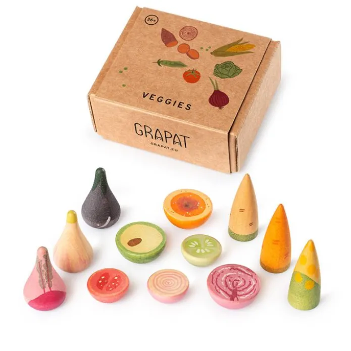 Verduras de madera Veggies (12) - Grapat