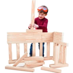 Vigas de construcción de madera de goma (24) - Playlearn