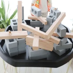 Vigas de construcción de madera de goma (24) - Playlearn